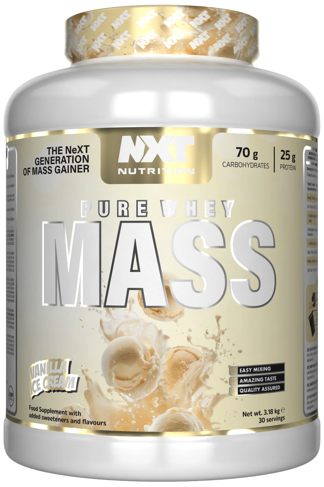 NXT Nutrition Pure Whey Mass 3.18KG