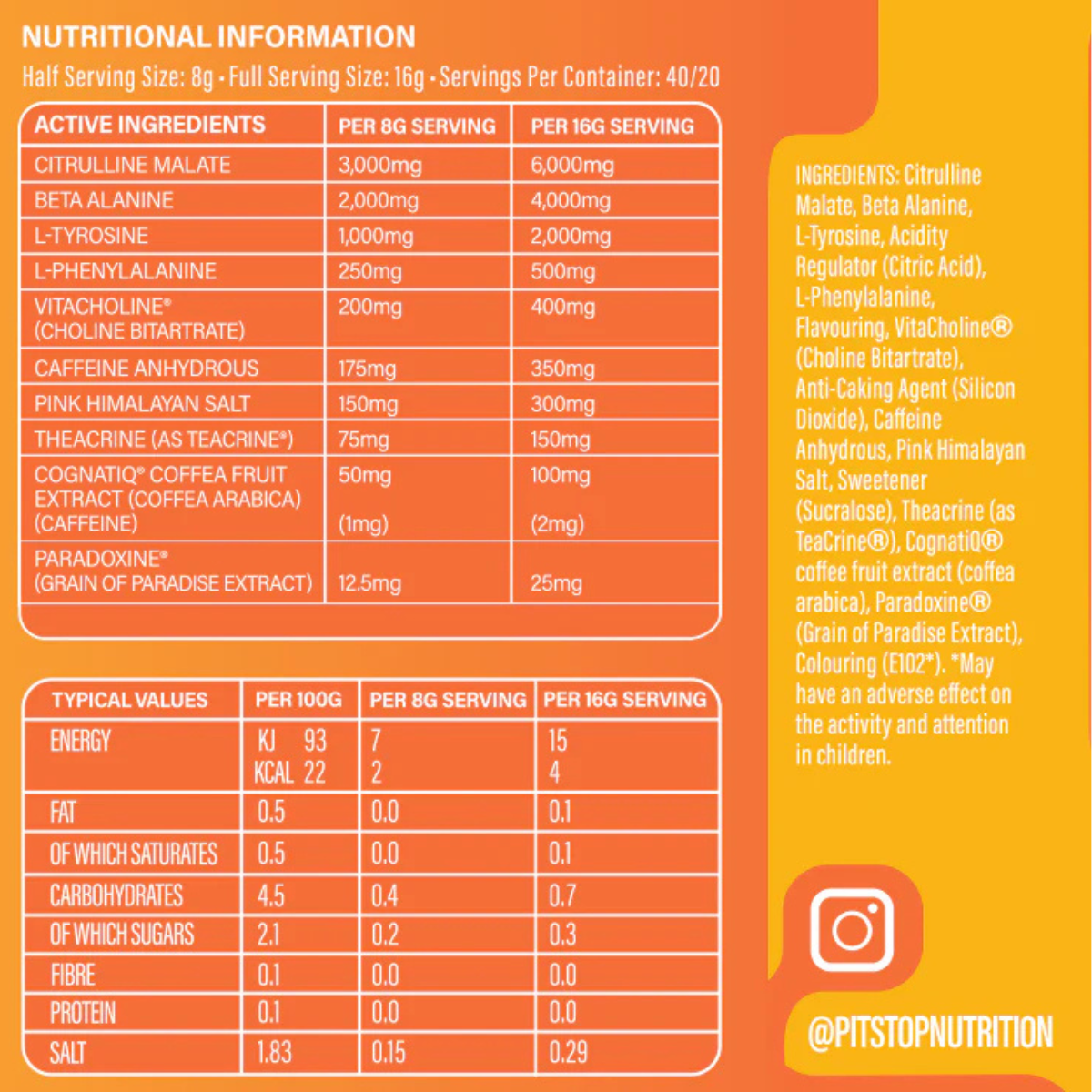 Pitstop+ Fuel (stim pre workout)