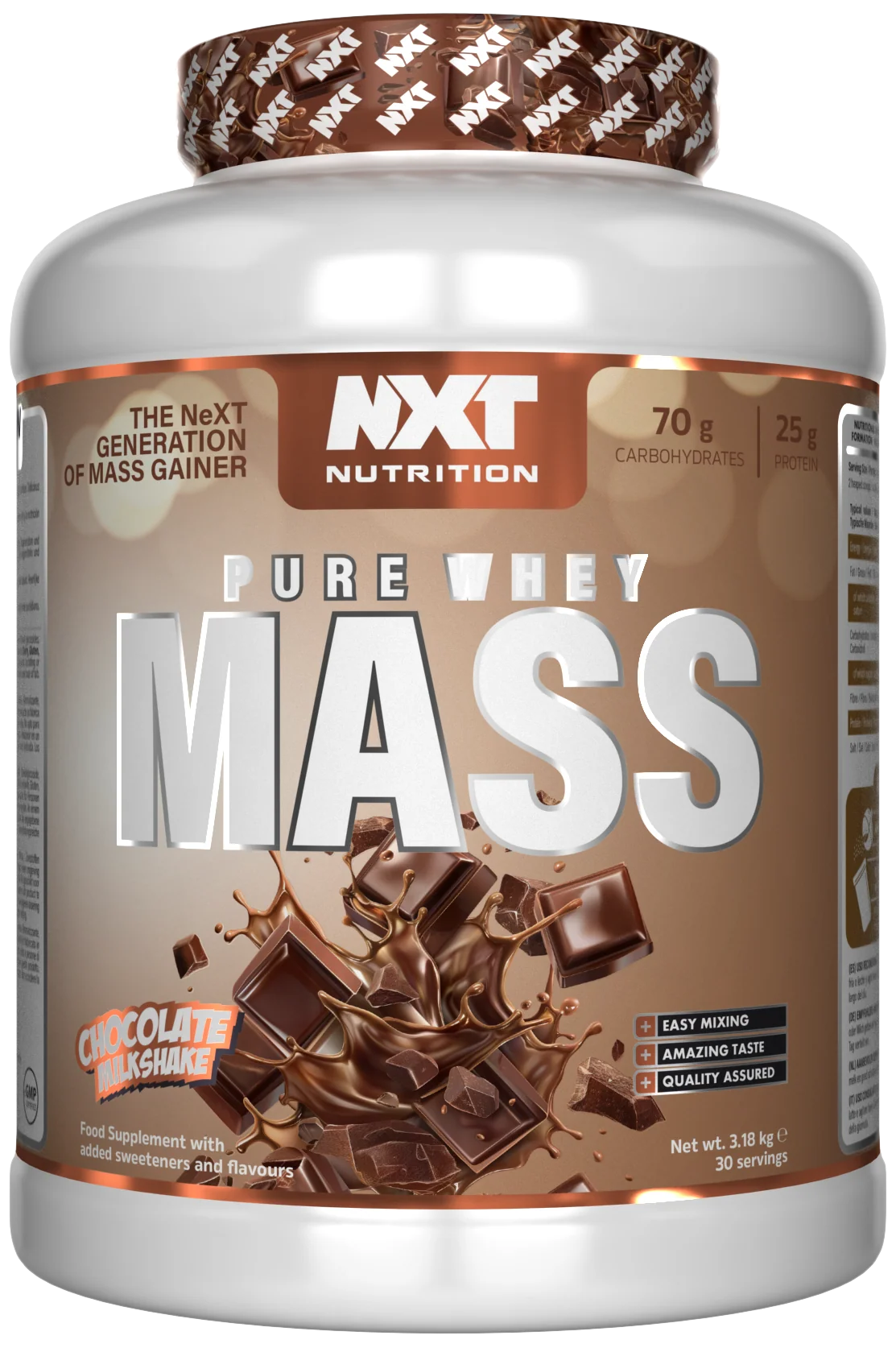 NXT Nutrition Pure Whey Mass 3.18KG