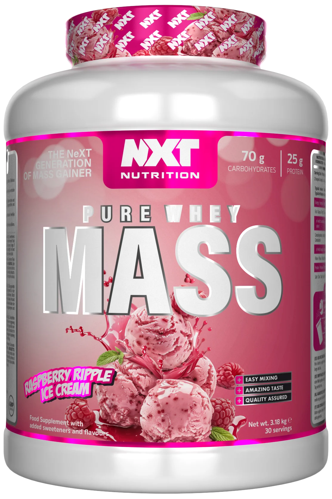 NXT Nutrition Pure Whey Mass 3.18KG